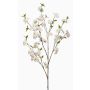 Rama artificial cerezo ornamental VERIANO con flores, blanco, 120 cm