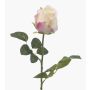 Rosa artificial DIXLEN, blanco-rosa, 70 cm