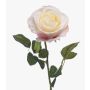 Rosa artificial BRUNETTE, blanco-rosa, 65 cm