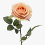 Rosa artificial BRUNETTE, melocotón, 70cm, Ø11cm