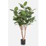 Higuera baniana artificial LEIFA con lianas, tronco real, verde, 140 cm