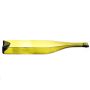 Botella de vino partida LUKIDA, dividida por la mitad, de color verde claro, 30x8x4,2cm
