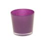 Maceta de cristal ALENA, morado oscuro, 12,5cm, Ø13,3cm