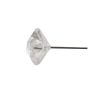 Alfileres decorativos MELORIA en caja de plástico, cabeza de diamante, transparentes, Ø 1 cm
