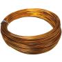 Alambre de aluminio TANEA, lacado en dorado, 12 m, Ø 2 mm