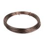 Alambre de aluminio TANEA, lacado en marrón, 12 m, Ø 2 mm