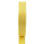 Cinta decorativa de poliéster WIARA, amarilla, 50 m, 25 mm