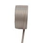 Cinta de raso doble Vipke, marrón topo, 50 m, 6 mm