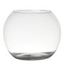 Jarrón de cristal esférico TOBI EARTH, transparente, 20cm, Ø25cm