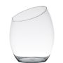 Jarrón de mesa de cristal decorativo KATE, transparente, 32cm, Ø25,5cm