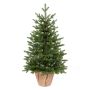 Árbol de Navidad artificial ESPOO, saco de yute, 90cm, Ø55cm