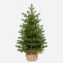 Árbol de Navidad artificial NAANTALI, saco de yute, 60 cm, Ø 40 cm