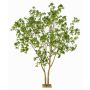Árbol artificial laurel RAXELI sobre placa, troncos artificiales, verde, 285 cm
