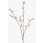 Rama decorativa de hamamelis ZAVNER con flores, blanca, 110 cm