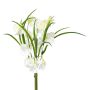 Ramo de flores artificiales Lathyrus latifolius BORMA, blanco, 40 cm