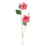 Rama decorativa de hibisco SMOHLE, coral, 110 cm