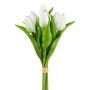 Ramo de flores artificiales tulipanes BORGA, blanco, 35 cm