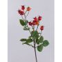 Rama decorativa de rosa silvestre LOPUNY con escaramujos, naranja, 70 cm