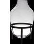 Jarrón de cristal CAMILO con pie, transparente, 50 cm, Ø 29 cm