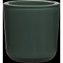 Soporte de cristal para vela de té NICK, verde abeto, 7,5cm, Ø7,5cm