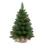 Abeto artificial HEINOLA con piñas, saco de yute, 60 cm, Ø 40 cm