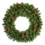 Corona de abeto artificial HEINOLA con piñas, verde, Ø90cm
