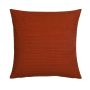 Cojín decorativo para sofá SILENA, naranja oscuro, costuras decorativas, 45 x 45 cm