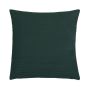 Cojín decorativo para sofá SILENA, verde bosque, costuras decorativas, 45 x 45 cm