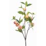 Rama artificial de melocotonero BLORIX con frutos, melocotón, 85 cm