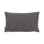 Cojín decorativo para sofá SILENA, gris oscuro, costuras decorativas, 50 x 30 cm
