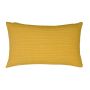Cojín decorativo para sofá SILENA, amarillo miel, costuras decorativas, 50 x 30 cm