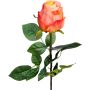 Rosa artificial SUNJIK, naranja-rosa-amarillo, 75 cm