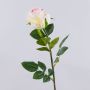 Rosa artificial SUNJIK, color rosa-crema, 75 cm