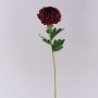 Crisantemo artificial HIKJUN, rojo burdeos, 65 cm, Ø 12 cm