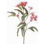 Rama de eucalipto artificial WANARA con flores, rosa, 100 cm