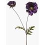 Amapola de terciopelo LEIMOMI, lila oscuro y dorado, 75 cm