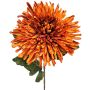 Crisantemo artificial HIKJON, naranja, 75 cm, Ø 18 cm