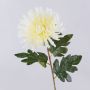 Crisantemo artificial HIKJON, blanco crema, 75 cm, Ø 18 cm