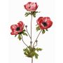 Rama de anémona de terciopelo WINFAS, malva, 75cm, Ø9-11cm