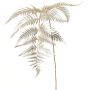 Rama artificial de helecho espada NALFHY, plata metalizada y dorada, 80 cm