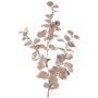Rama artificial de eucalipto MALFHY, rosa claro metalizado, 75 cm