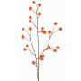 Rama artificial de manzano ornamental NONGIH con frutos, naranja, 90cm