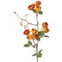 Rama artificial de col rosa LORRAINE, Eco Collection, amarillo-naranja, 65 cm, Ø 2,5 cm