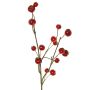 Rama artificial de manzano ornamental NONGIH con frutos, rojo oscuro, 60 cm