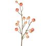 Rama artificial de manzano ornamental NONGIH con frutos, rosa claro, 60 cm