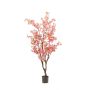 Árbol de cerezo artificial JANKFUN con flores, tronco artificial, rosa, 175 cm