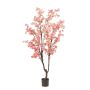 Árbol de cerezo artificial JANKFUN con flores, tronco artificial, rosa, 210 cm