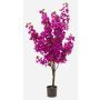 Bougainvillea artificial JONKFAN con flores, tronco artificial, violeta, 145 cm