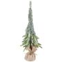 Árbol decorativo abeto URUM en saco de yute, congelado, 55 cm