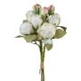 Ramo artificial de rosas JARZO, blanco, 55 cm